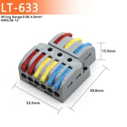5/10/50/100pcs Push-in Electrical Wire Connector Terminal Block Universal Fast Wiring Cable Connectors For Cable Connection