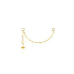 AIDE 925 Sterling Silver 9 Types Zircon CZ Chain Spare Parts Rock Punk Hoop Piercing Hoops Drop Earring Fine Jewelry Gift 1pc