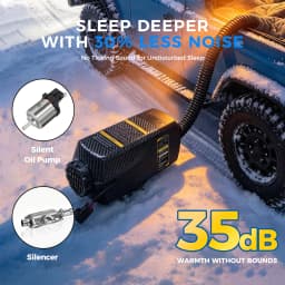SH B2 2KW 12V/24V Diesel Heater LCD MZ Remote Bluetooth Low Noise Automatic Start Diesel Air Heater for RV Truck Camper Van
