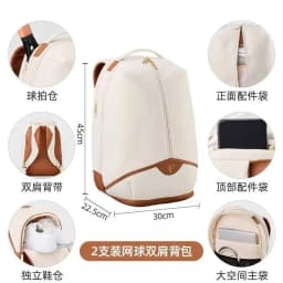 New High Quality Tennis Racket RF Championship Large Capacity Racket Bag Limited Edition Federer Professional Tennis Bag 2-pack