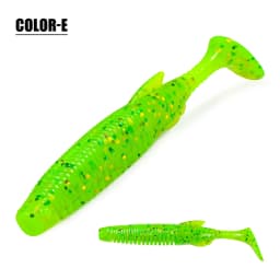 Rosewood TPR Floating Shad Bait 6cm 7.5cm Paddle T Tail Soft Fishing Lure Swimbait Artificial Rubber Fish Bass Trout Pike Perch