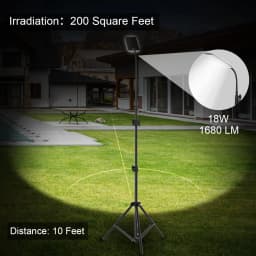 VN 1680 Lumen Portable LED Work Lights with Stand Telescoping Tripod Outdoor Light Powered by USB 5V Camping Lanterns