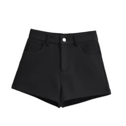 High Waist A-Line Wide Leg Pants Women's Casual Shorts Spring 2025 Korean Style Retro Elegant Outerwear Hot Pants