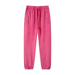 ZODF Retro Autumn Winter Men Batik Washed Cotton Sweatpants Unisex Loose Heavy Weight 420gsm Solid Joggers Pants HY0666