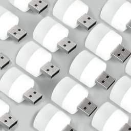 1-10PCS USB Night Light Mini LED Plug Lamp Power Bank Charging Eye Protection Book Lights Mobile Power Charging Bedroom Light