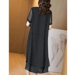 Summer Short Sleeves Covering Belly High End Chiffon Dress 2026 New Large Size Loose Dot French Style Long Dress Women Vestidos