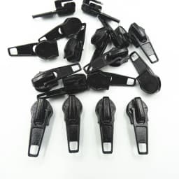10-100Pcs 3#/5# Nylon Coil Auto Lock Zipper Puller DIY Sewing Tool Zipper Slider 20 Colors