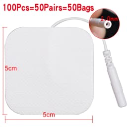 50/100Pcs TENS Pads EMS Electrode Patch Nerve Muscle Stimulator Silicone Gel Tens Electrodes Digital Acupuncture Pad Accessories