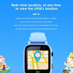 Children's Smartwatch Boy and Girl HD Call LED Flashlight SOS LBS Location Waterproof GPS Alarm Clock Step Count Smart Watch H10