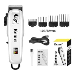 Kemei KM-PG809A KM-PG232 LCD USB Charging Hair Clipper Adjustable Professional Cutting Machine KM-3382 Shaver Trimmer For Men