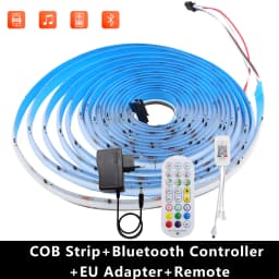 Tuya Wifi RGBIC COB LED Strip Light 24V 12V WS2811 High Brightness 720LEDs/m Bluetooth APP Control Addressable FOB Light Tape
