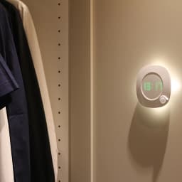 PIR Motion Sensor LED Night Light USB Rechargeable Night Lamp Digital Clock For Kitchen Cabinet Wardrobe Staircase