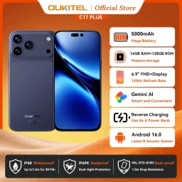 OUKITEL C17 PLUS Smartphone Global Version 6.9'' 16GB(4+12)+128GB 120Hz NFC Gemini AI