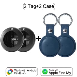 MiLi MiTag Dual System Bluetooth GPS Tracker Locator Smart Location Tag Keys Finder Works With Apple Find My&Google Find Hub