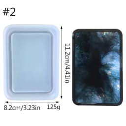 Photo Frame Resin Art Shaker Mold Creative Card Pendant Clear Quicksand Silicone Mold DIY Crafts Casting Epoxy Mold for Keychain