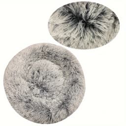 Round Large Dog Bed Winter Warm Plush Dog Bed for Medium Dog House Sleeping Dog Kennel Removable Small Cat Sofa Accessories