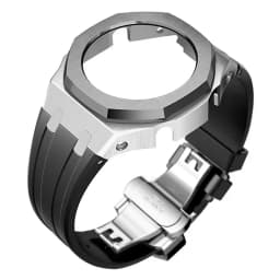 Mod Kit For Casioak GMAS2100 Stainless Steel metal Case Rubber Strap for Mod Kit GMA-S2100 4thGen Replacement shoc K Accessories