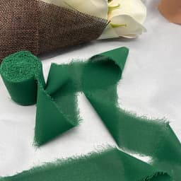 5 Meters Hand Torn Edge Chiffon Ribbon Wedding Hold Flower Tassel Ribbon Bow Decoration Snow Silk Fabric Strip