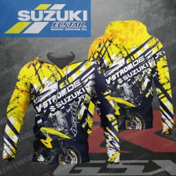 suzuki V-Strom 2026 New Racing Men's and Women's Motorcycle Enthusiasts Sports and Leisure Zipper Hoodie