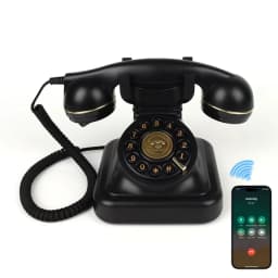 Bluetooth Landline Phone, Retro Bluetooth Home Phone Compatible with Android & iOS, Wireless Cordless Telephone with Speakerphon