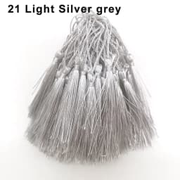 100Pcs Tassels 13cm Silky Floss Bookmark Tassels with Cord Loop Chinese Knot Tassel Fringe Jewelry Making DIY Craft Accessories