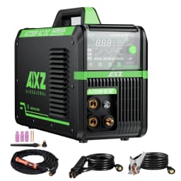 AIXZ 250 Amps 5 in 1 HF TIG Welder AIT250P AC/DC Aluminum Welding MMA ARC Argon Digital Pulse TIG Welding Machine 2T/4T IGBT Inverter for Stainless Steel Aluminum Hot Start Arc Force Anti-Stick