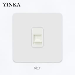 YNKA Stainless Steel Wall Light Switch White Panel with Gold Toggle ,AC110–250V Durable Scratch Resistant Decorative Wall Switch