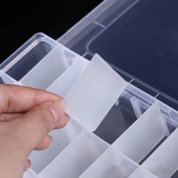 Rectangle Round Square Transparent Plastic Carrying Case For Bead Compartment Adjustable Container Jewelry Storage Box Wholesale