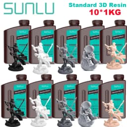 SUNLU 10KG Standard / Water-Wash / Water Wash ABS LIKE 3D Resin 1KG/Bottle 405nm UV Resin For Most SLA/DLP/LCD 3D Printer 1kg