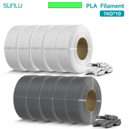 SUNLU 10KG PLA/PLA PLUS Filament 1.75mm 1KG Without Tray 3D Printer Filament for 3D Pen & Refill Filament