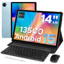 DOOGEE 2 in 1 Tablet PC Tab E3 Max Gmini AI 14" 2.1K Display 13500mAh Battery Android 15 32GB (8+24) 256GB Helio G100 Tablet PC