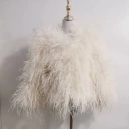 Winter Ostrich feathe Jacket Feather Coat Casual Long-sleeved Australia Imported feathe Jacket Ladies Nightclub Coat