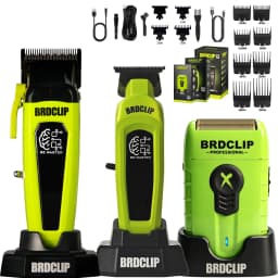 Professional Electric Hair Clipper BRD 106 with Base 7500RPM Hair Trimmer for Man DK-078 DLC Blade 7200RPM Barber Shop 2PC Set
