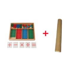 Montessori Math Toys Stamp Game for Children Addition/ Subtraction/ Multiplication/ Dvision Learning Tools Early Educational Toy