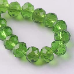 Solid Color 3x2mm 4x3mm 6x4mm 8x6mm 10x7mm 12x8mm Rondelle Faceted Czech Crystal Glass Loose Spacer Beads for Jewelry Making DIY