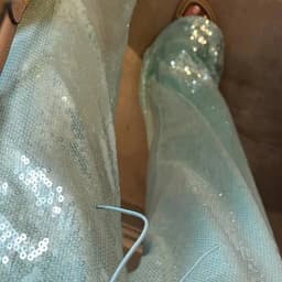 Chic Sequined Long Pants For Women High Waist Drawstring Ankle-length Loose Trousers 2025 Spring Summer Female Y2K Coquette Pant