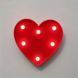 1pc LED Letter Love Heart Lights, Proposal Marriage Romantic Confession Scene Atmosphere Decoration Shaped Lights