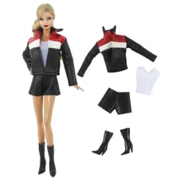 Handmade Babi Clothes Leather Clothing Outfit for 11.5 Inch 30cm Doll BJD Clothes Many Style Gifts for Doll Accessories