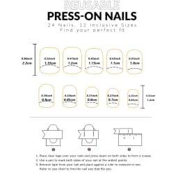 24pcs French-Pressed Dark Red Square Medium-Length False Nails Reusable Acrylic Nails Full Coverage Acrylic False Nails