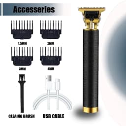 Professional T9 Hair Clipper Cordless USB Beard Trimmer Kit - Haircut Grooming Machine for Stylists Hair Cutting Tool
