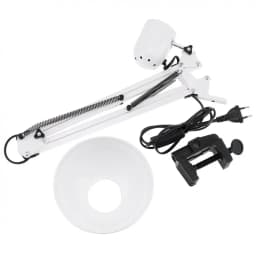 Swing Arm Desk Eye Protection Lamp with Rotatable Lamp Head And Clamp Mount Support 360 Degree Rotation for Office / Home