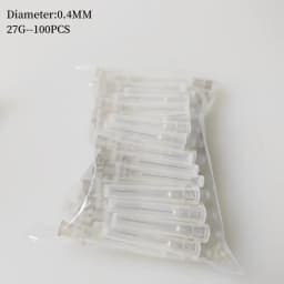 JUMTOP 100Pcs Dental Endo Irrigation Needle Tip Root Canal Lateral Rinsing Needles Single Side Opening Washing Needle