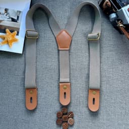 New Baby Buttons Suspenders Kid's Braces Elastic Adjustable Children Strap Tirantes Bretelles Width:2.5cm Length:65cm