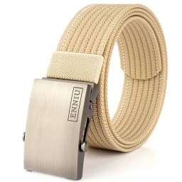 Nylon Tactical Belt For Men Metal Buckle Adjustable Belts Male Training Combat Elastic Canvas Waistband High Quality