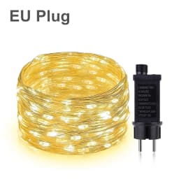Christmas Decor LED String Lights Dream Color With 8 Modes 220V 110V EU US Outdoor Lamp For Festival Garden Wedding Party Decor