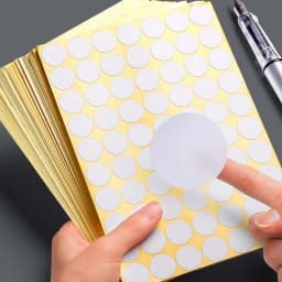 15Sheets/Pack White Round Spot Circles Sealing Stiker Paper Labels DIY Dot Stickers Adhesive Package Label Decoration