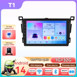 Hizpo 8Core Android 14 Intelligent Car Radio For Toyota RAV4 Rav 4 2013-2018 CarPlay GPS DSP 4G BT5.4 By Qualcomm Snapdragon6115
