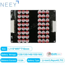 NEEY 5A 3S 4S 5S 6S 7S 8S 9S 10S 11S 12S 13S 14S 15S 16S 17S Active Equalizer Balancer Lifepo4/lipo/lto Battery Energy Capacitor