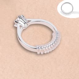 4pcs Invisible Ring Size Adjuster For Loose Rings, Ring Protection Adjuster, Spiral Ring Gasket Jewelry Fastener is Suitable