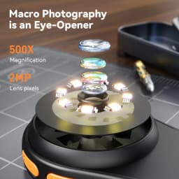 1 PC Portable Handheld Digital Microscope,Maintenance/Welding/Scientific Research/Detection500 Magnification Power